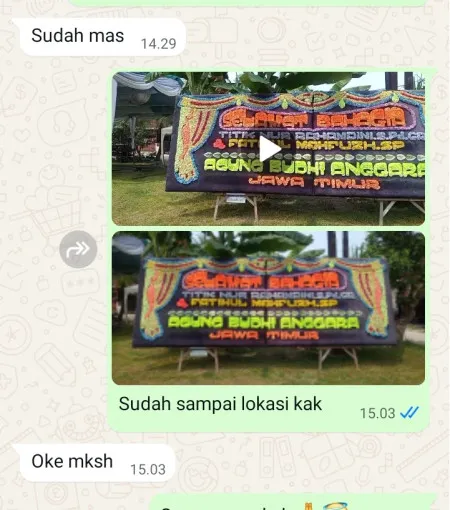 Pengiriman Papan Bunga Nerogtog